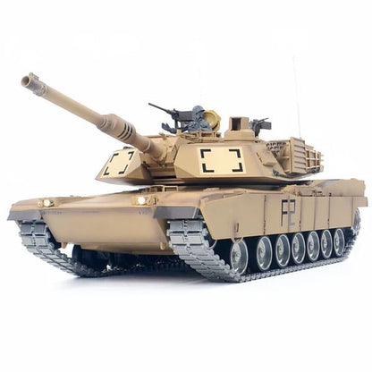 1/16 RC Tank US M1A2 Abrams Main Battle Tank 2.4G RC Military Vehicle Model with Lighting Sound Smoke Shooting Effect