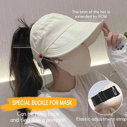 Outdoor UV Protection Hollow Top Sun Hat