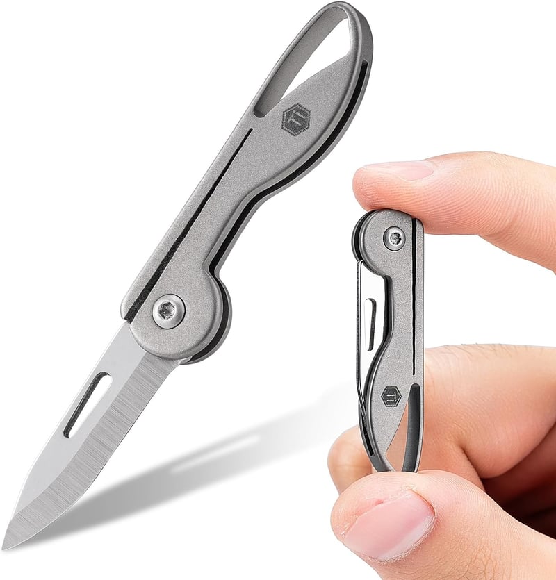 Mini Titanium Alloy Folding Pocket Knife