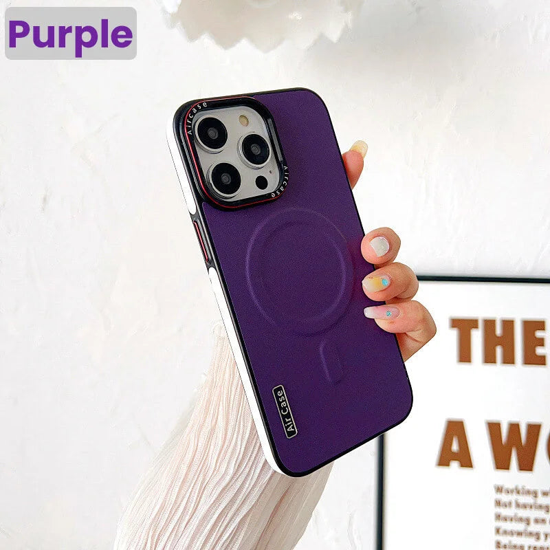 Magnetic Leather Phone Case for iPhone Series