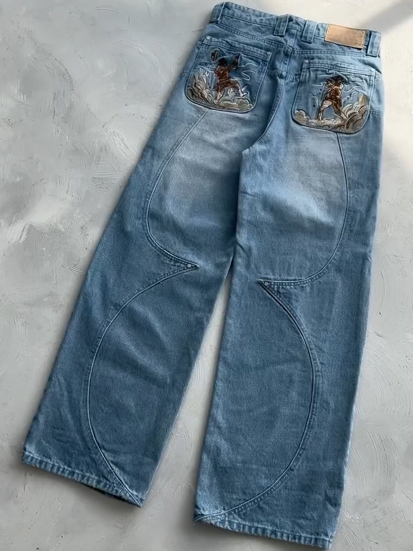 WILD WEST EMBROIDERED JEANS