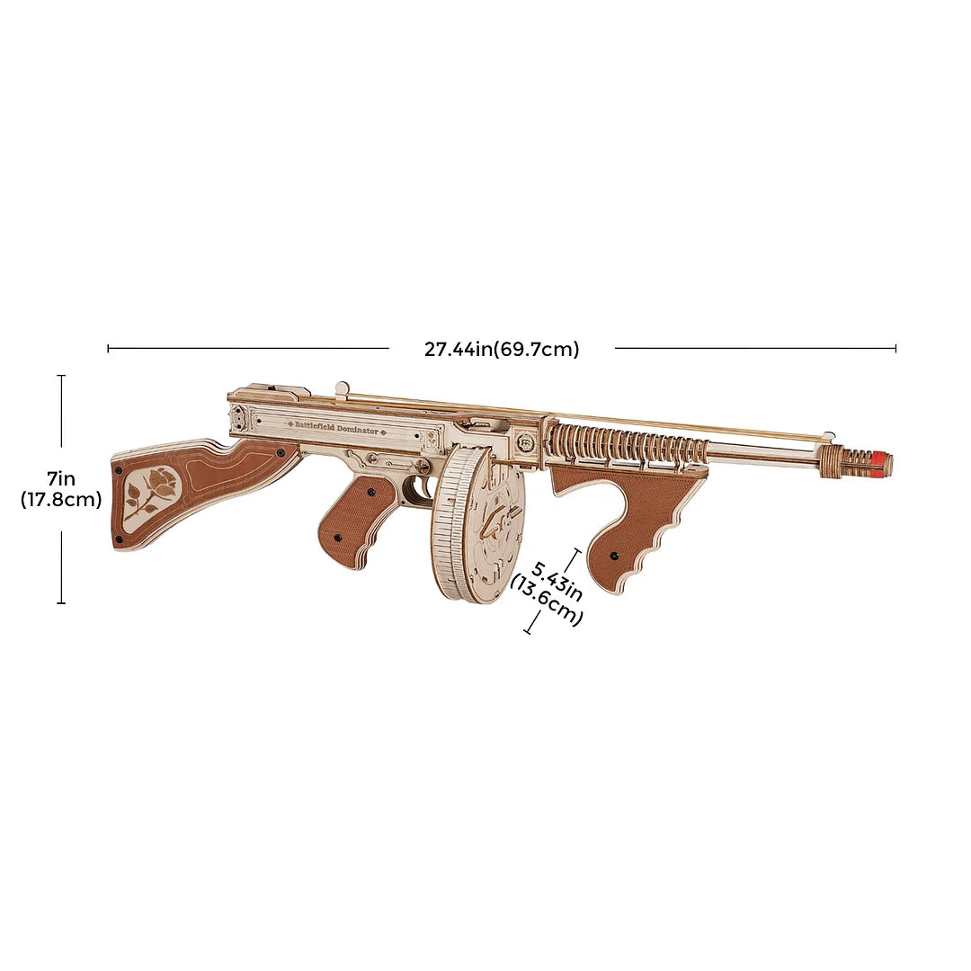 ROKR Thompson Submachine Gun Toy 3D Wooden Puzzle