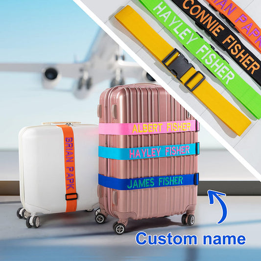 Personalised Name Luggage Suitcase Straps