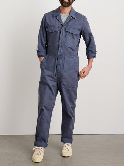 Men's Slim Fit Zip Jumpsuit