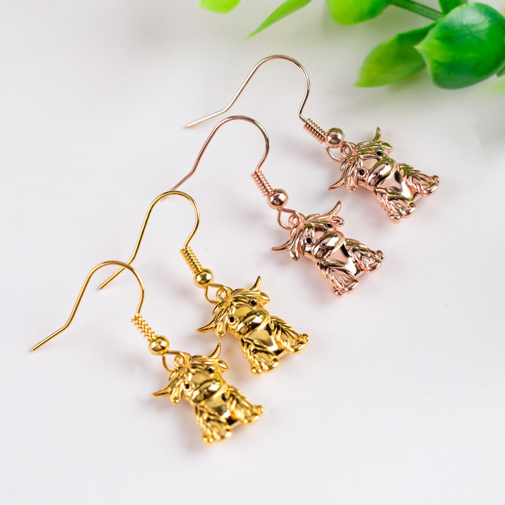 Highland Cow Earrings/Anniversary Gifts For Women