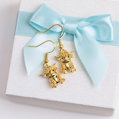 Highland Cow Earrings/Anniversary Gifts For Women