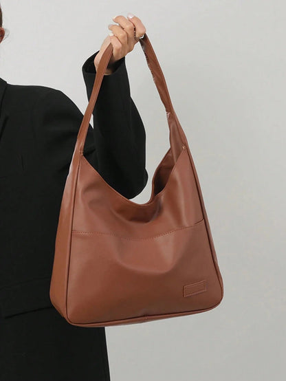 Minimalist Snap Button Hobo Bag