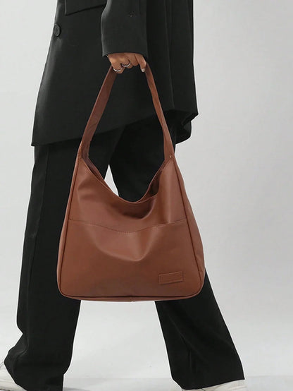 Minimalist Snap Button Hobo Bag