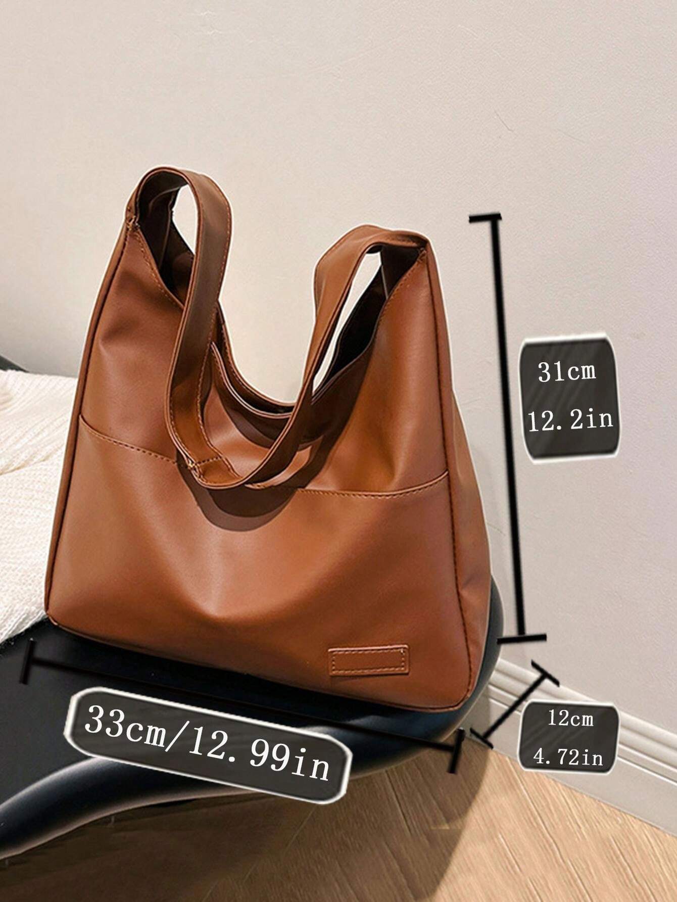 Minimalist Snap Button Hobo Bag