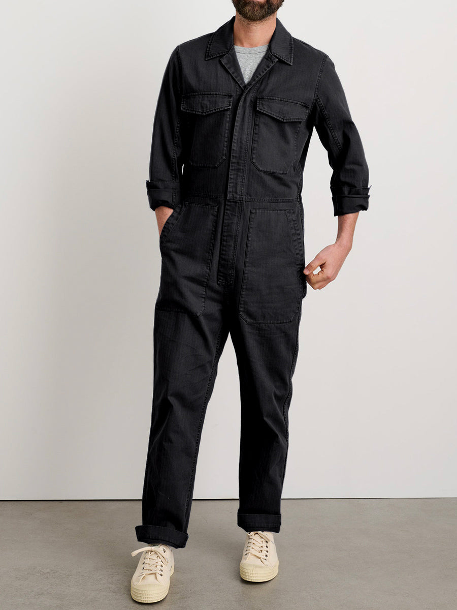 Men's Slim Fit Zip Jumpsuit