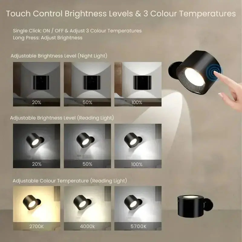 LED Rechargeable Wall Light/Sconce