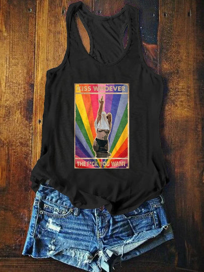 Women's LGBT Print Tank Top