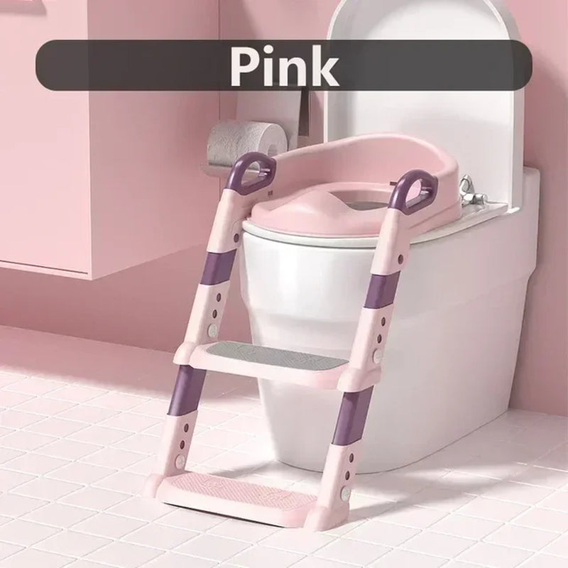 The Ultimate Child Toilet Folding Rack, Step Stool, and Seat Cover All-in-One!