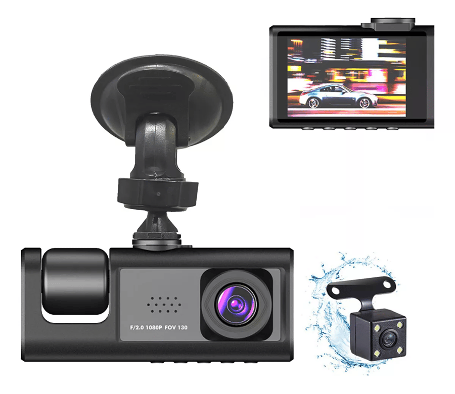 2-Inch Screen Wifi Link 1080P HD Dashcam with Night Vision 2 or 3 Lenses