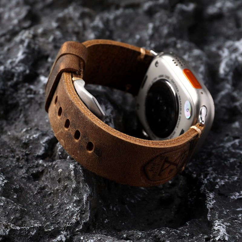 Vintage Leather Apple Watch Strap