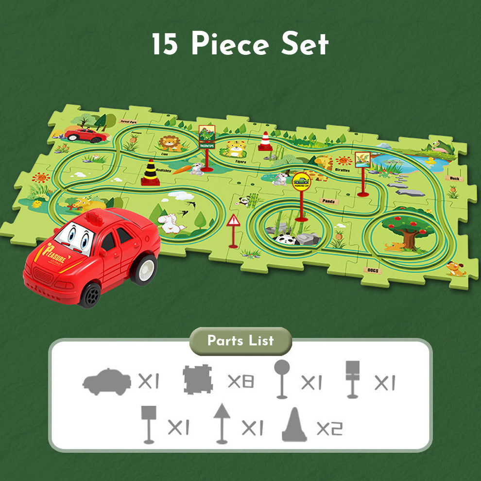 PuzzleRacer™ Kids Car Track Set