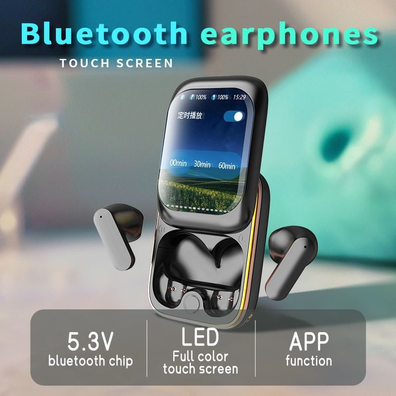 NEW Intelligent Full-color Touch Screen Slider Earphones