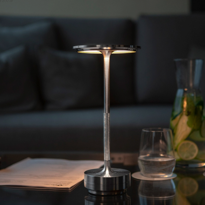 Metallic Cordless Waterproof Table Lamp