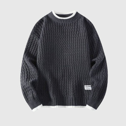 LAID-BACK VIBE LOOSE KNIT SWEATER