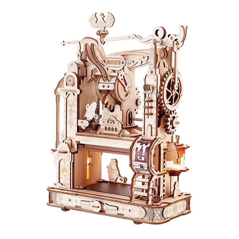 ROKR Classic Printing Press 3D Wooden Puzzle