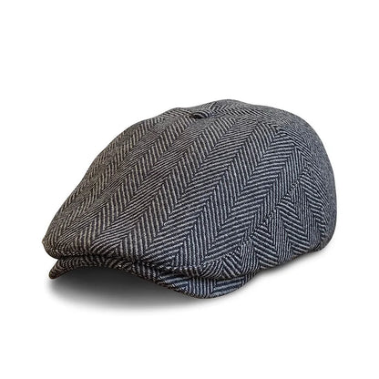 The Original 5-Panel Scally Cap - Grey Herringbone