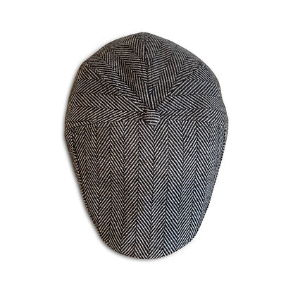 The Original 5-Panel Scally Cap - Grey Herringbone