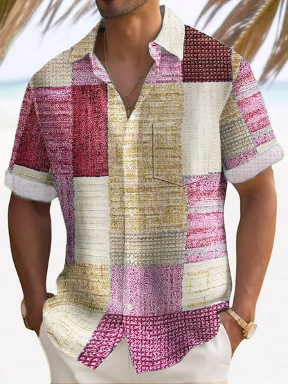 Men's Resort Style Print Shirt