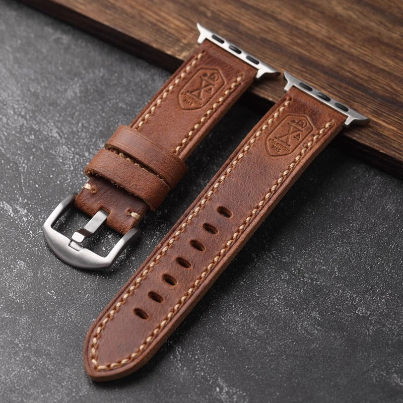 Vintage Leather Apple Watch Strap