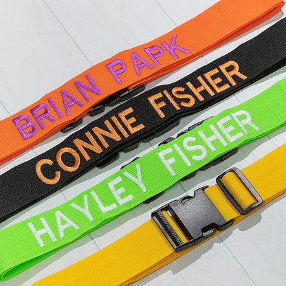 Personalised Name Luggage Suitcase Straps