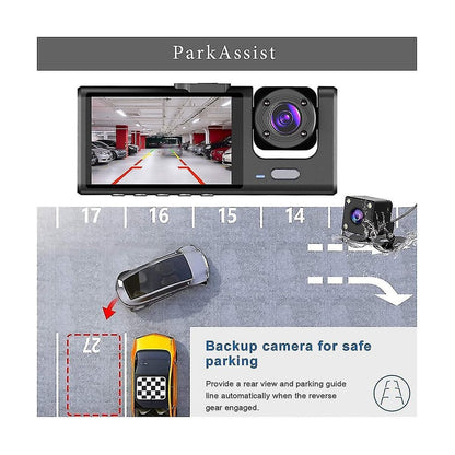 2-Inch Screen Wifi Link 1080P HD Dashcam with Night Vision 2 or 3 Lenses