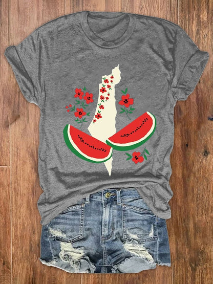 Women's This Is Not A Watermelon Free Palestine Tee