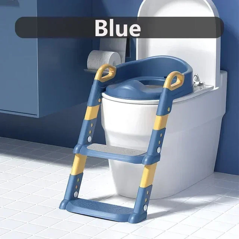 The Ultimate Child Toilet Folding Rack, Step Stool, and Seat Cover All-in-One!