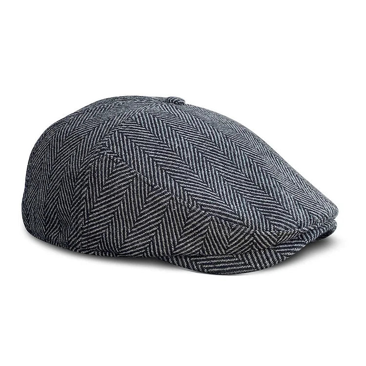 The Original 5-Panel Scally Cap - Grey Herringbone