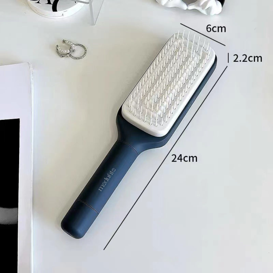 Self-Cleaning Detangling Styling Hair Brush