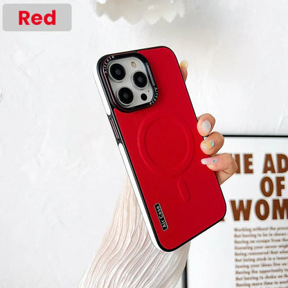 Magnetic Leather Phone Case for iPhone Series