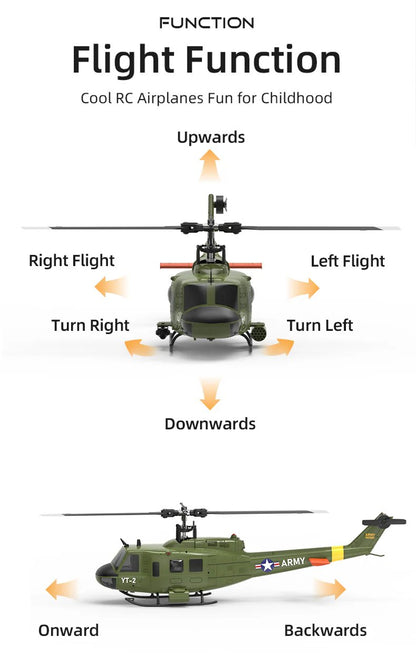 🚁YuXiang F07 UH-1D Gyro Stabilized Helicopter-RTF