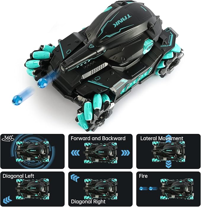 Remote Control Tank Six Wheel Stunt Car