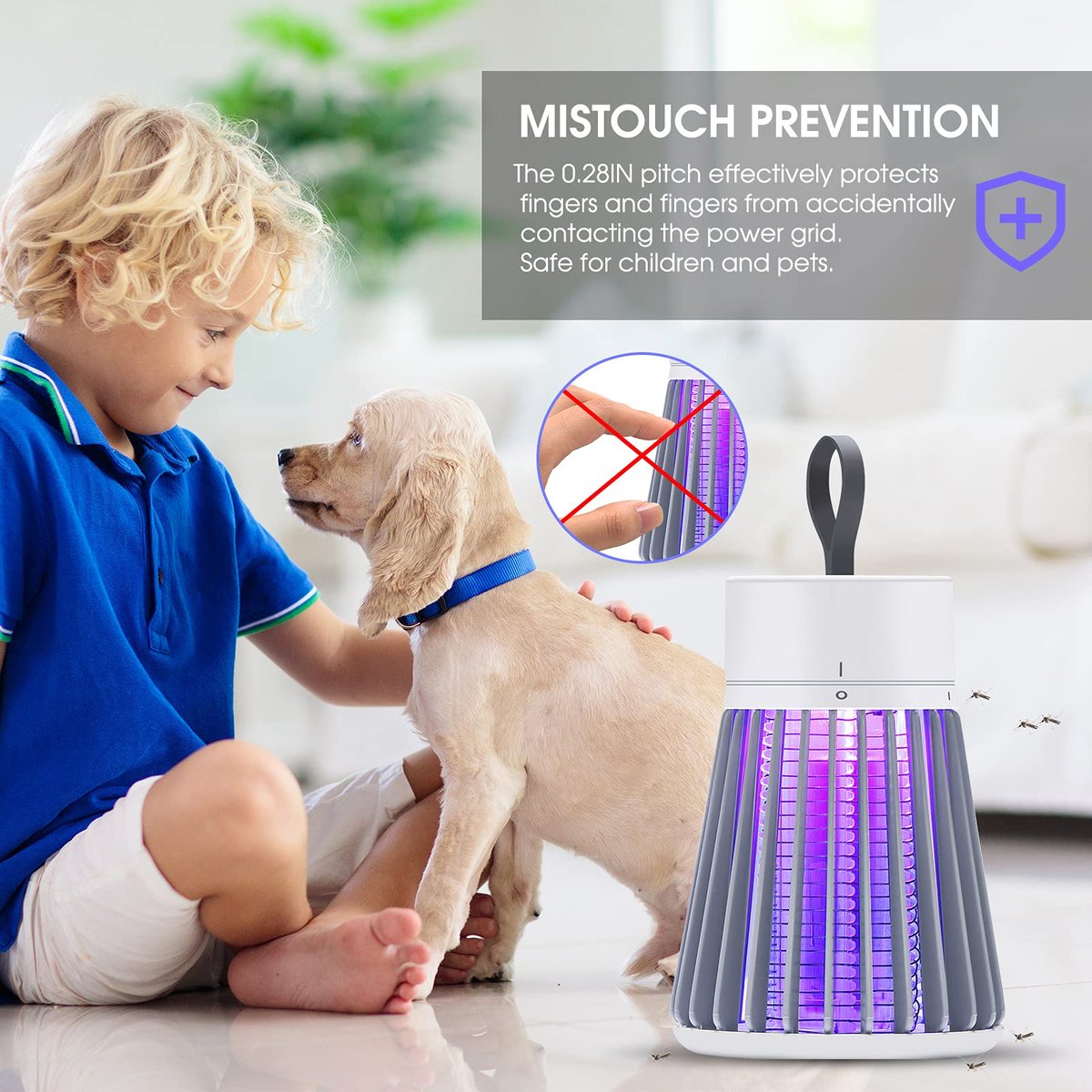 Mosquito Guard - Portable Bug Zapper for Indoors Outdoor Fly Zapper Mosquito Trap