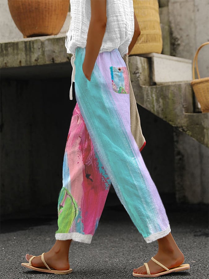 Women's Printed Casual Trousers