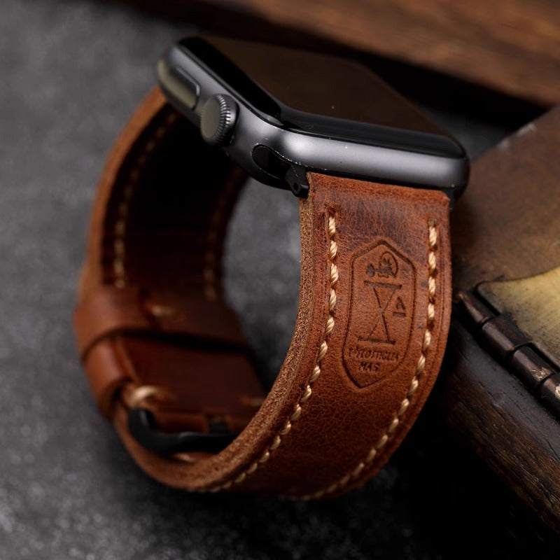 Vintage Leather Apple Watch Strap