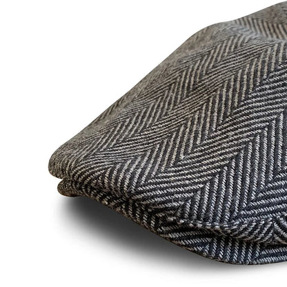 The Original 5-Panel Scally Cap - Grey Herringbone