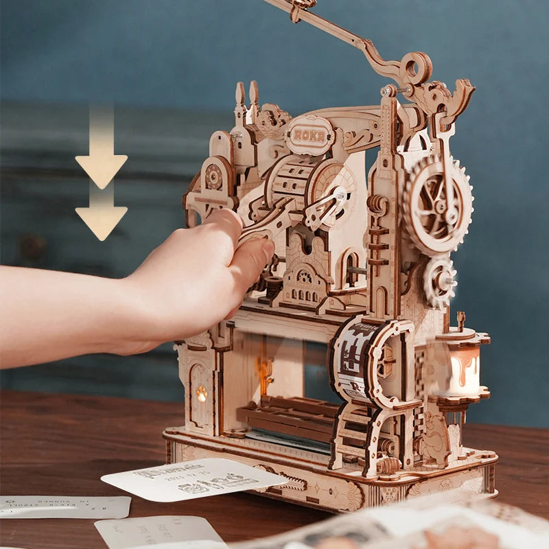 ROKR Classic Printing Press 3D Wooden Puzzle