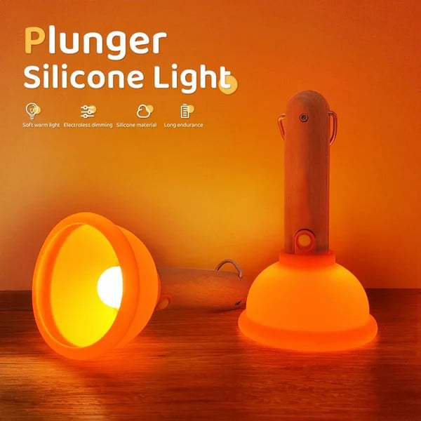 Cute Plunger Silicone Night Light