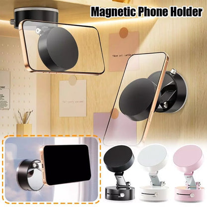 Foldable Portable Vacuum Magnetic Cell Phone Holder