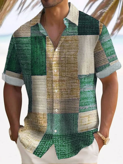 Men's Resort Style Print Shirt