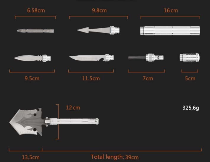 Multi-Purpose Camping Survival Shovel