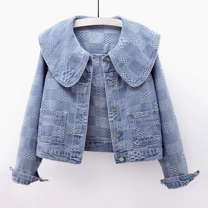 L'AMOURÉLLE BIG COLLAR DENIM JACKET