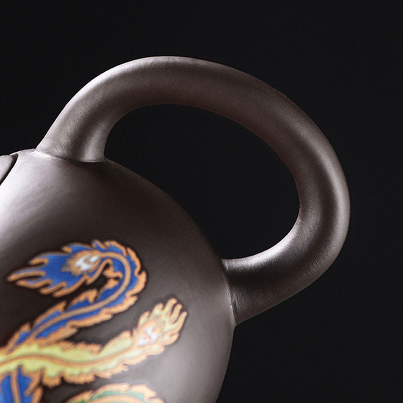 COLOR-CHANGING DRAGON & PHOENIX TEAPOT