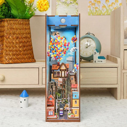 Travel With The Wind Wooden Puzzle Book Nook