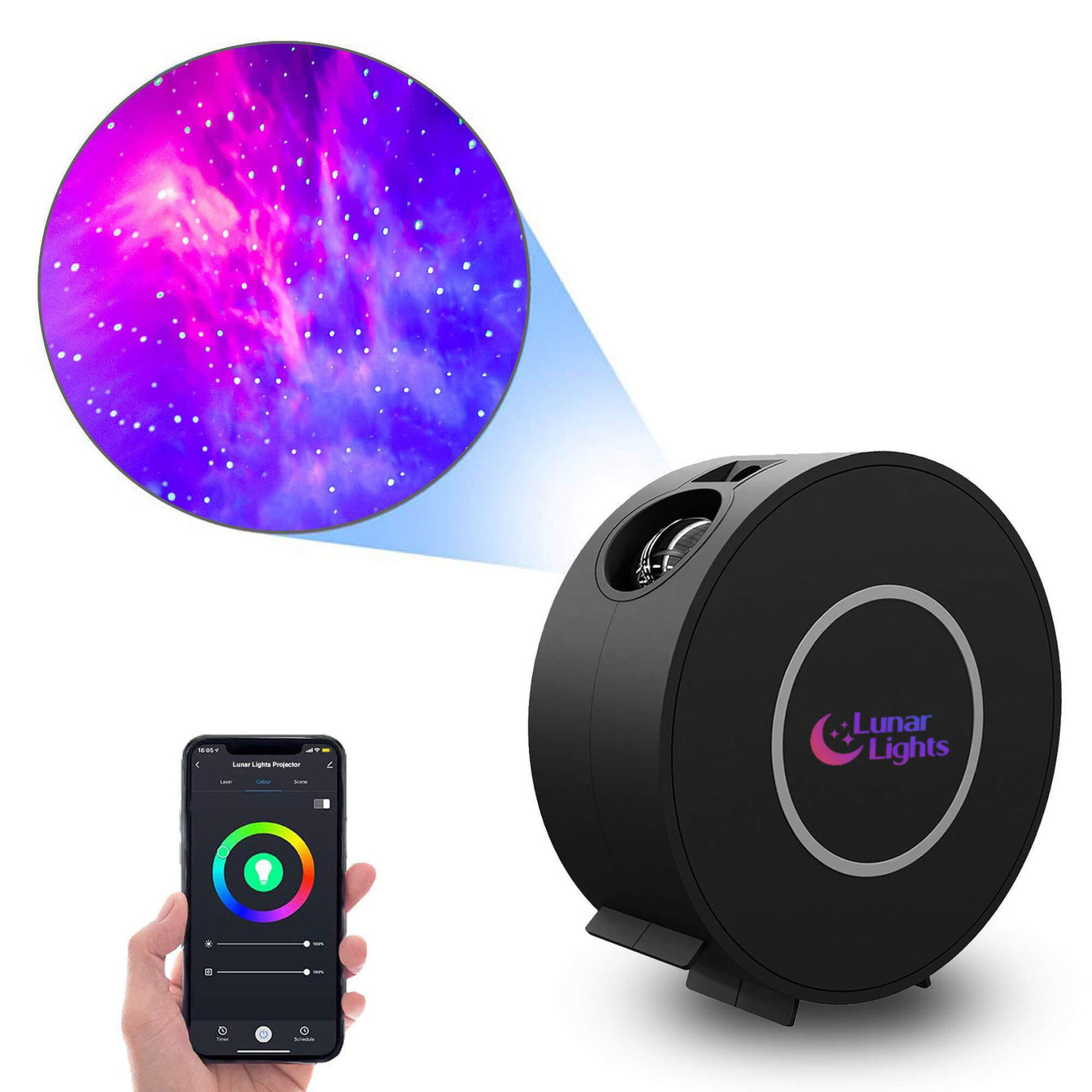 Lunar Lights™️ Galaxy Projector 2.0